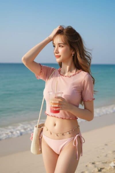 Girl MILLIE posing gracefully – available for massage companionship in Bukit Indah 1.