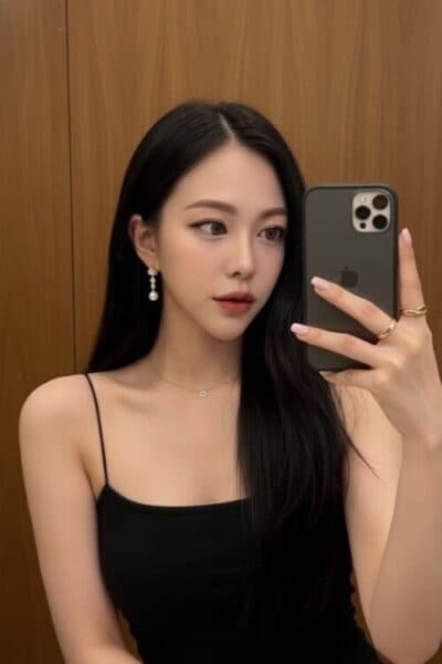 Girl CHLOE posing gracefully – available for massage companionship in Bukit Indah 1.