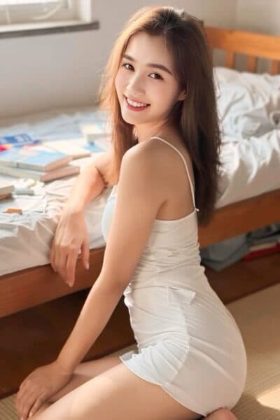 Girl VAVA posing gracefully – available for massage companionship in Bukit Indah 3.