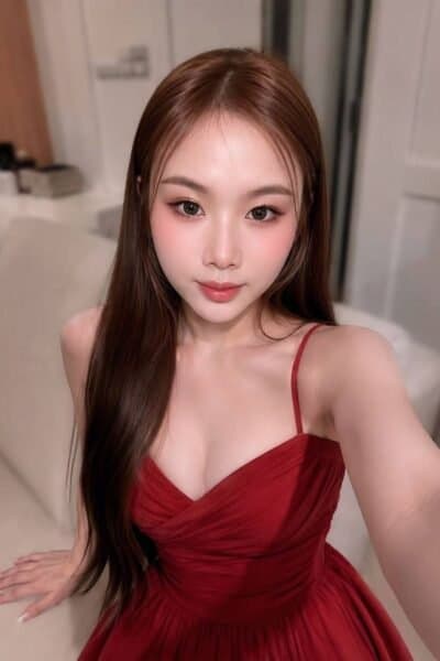 Girl DADA posing gracefully – available for massage companionship in Nusa Bestari 1.