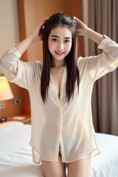 Girl MELODY posing gracefully – available for massage companionship in Tebrau 1.